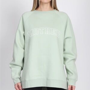 Brunette the Label “Mother” NYBF Crew and OverSized Jogger Set, Sage Green